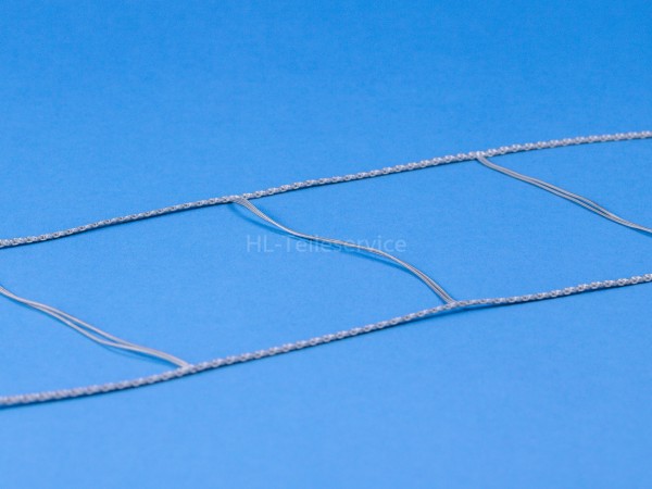 Leiterkordel 100 mm flach -grau Meterware